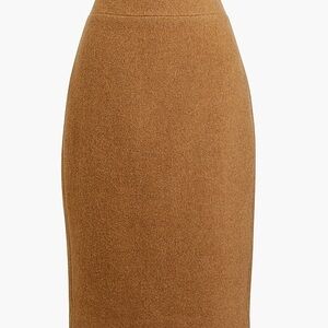 J Crew Women’s Elegant Tan Wool Blend Pencil Skirt Size 2